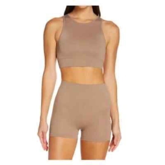 SKIMS Stretch Rib High‎ Neck Bralette NEW Desert 2X/3X - Picture 11 of 11